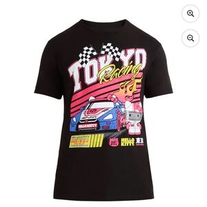 Hello Kitty Tokyo Racing Graphic T-Shirt - Black